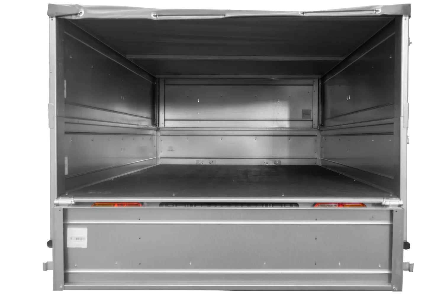 Anhänger kippbar Garden Trailer 201 KIPP mit zusätzlichen Bordwänden, Stützrad und Flachplane-Neu – Image 7