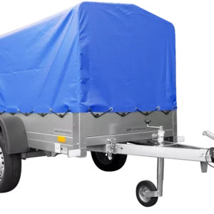 Anhänger mit Plane Garden Trailer 201 KIPP [mit Stützrad, blauer Hochplane und Hochspriegel]-Neu