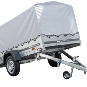 Anhänger Pkw 230×125 Garden Trailer 230 KIPP Unitrailer 750 kg mit Stützrad, Hochplane und Hochspriegel-Neu