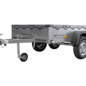 Garden Trailer 264/2 Kipp Mit Stützrad, Graue Flachplane Und Planenträger-Neu