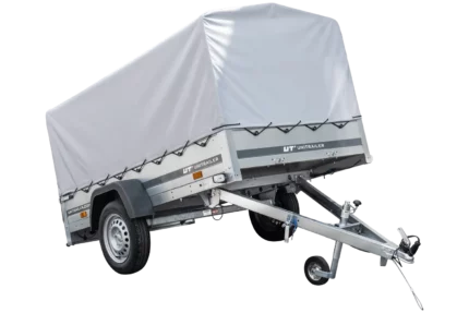 Anhänger Pkw 230×125 Garden Trailer 230 KIPP Unitrailer 750 kg mit Stützrad, Hochplane und Hochspriegel-Neu