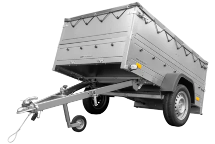Anhänger kippbar Garden Trailer 201 KIPP mit zusätzlichen Bordwänden, Stützrad und Flachplane-Neu