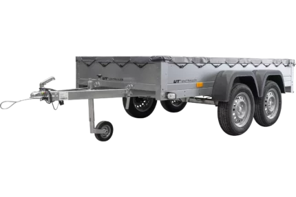 Garden Trailer 264/2 Kipp Mit Stützrad, Graue Flachplane Und Planenträger-Neu