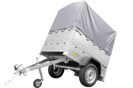 Neuanhänger Kipper ungebremst Garden Trailer 150 KIPP mit zusätzlichen Bordwänden, Stützrad, Hochplane und Hochspriegel-Neu