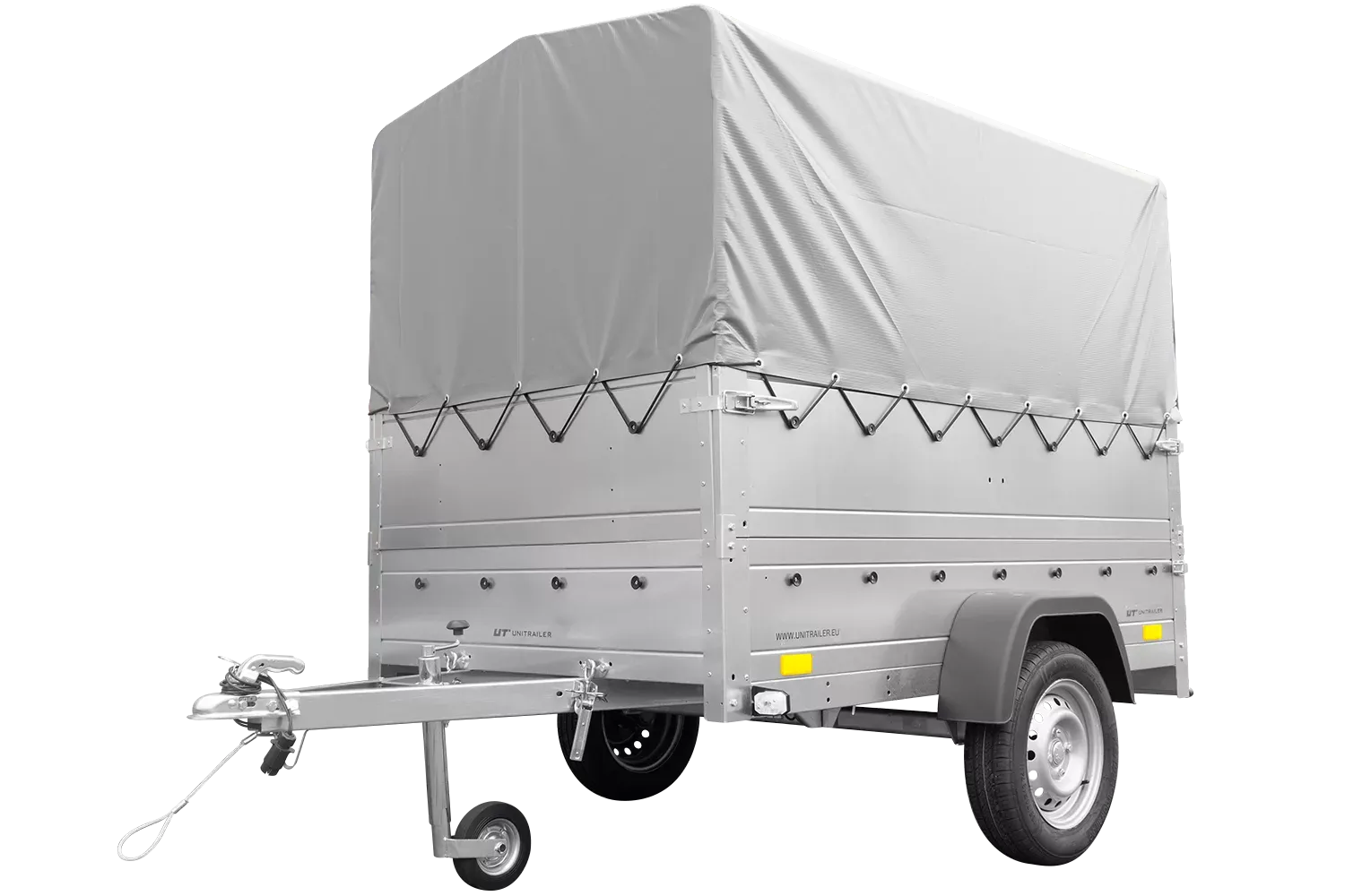 Kipper ungebremst Garden Trailer 200 KIPP mit zusätzlichen Bordwänden, Stützrad, Hochplane und Hochspriegel-Neu – Image 4