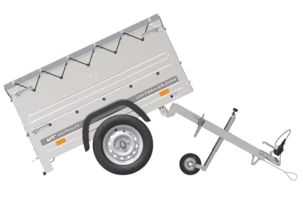 Neu Anhänger Garden Trailer 150 KIPP mit zusätzlichen Bordwänden, Stützrad und Flachplane-Neu