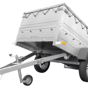 Kippbarer Pkw Anhänger Garden Trailer 200 KIPP mit zusätzlichen Bordwänden, Stützrad und Flachplane-Neu