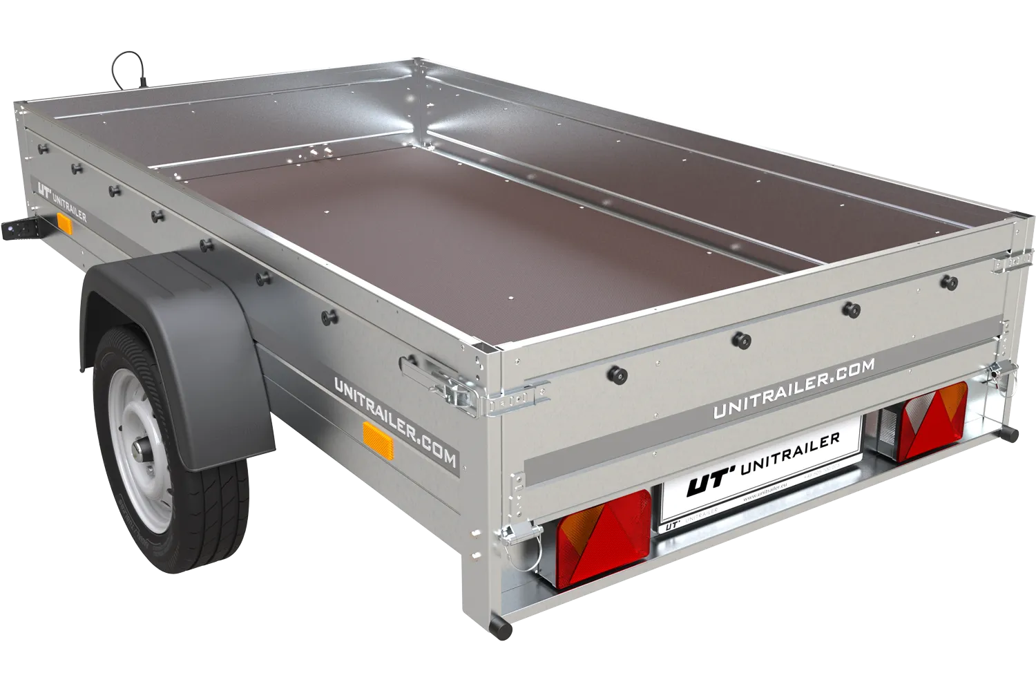 Einachsanhänger Unitrailer Garden Trailer 230 FD 230 x 125 cm mit Starrdeichsel 750 KG-Neu – Image 2