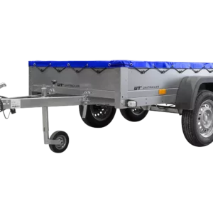 Garden Trailer 264/2 Kipp Mit Stützrad, Planenträger Und Blauer Flachplane-Neu