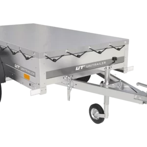 Gartenanhänger 200 Kipp mit Stützrad, H-0-Rahmen und grauer Plane-Neu