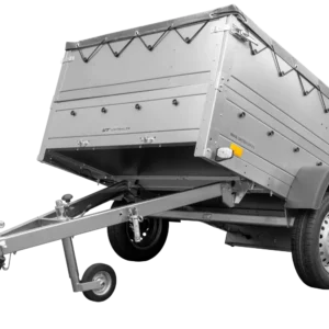 Anhänger kippbar Garden Trailer 201 KIPP mit zusätzlichen Bordwänden, Stützrad und Flachplane-Neu